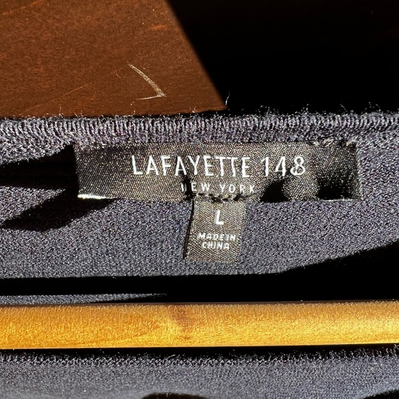 Lafayette 148 Link Stitch Bateau Neck Knit Top - Picture 8 of 8